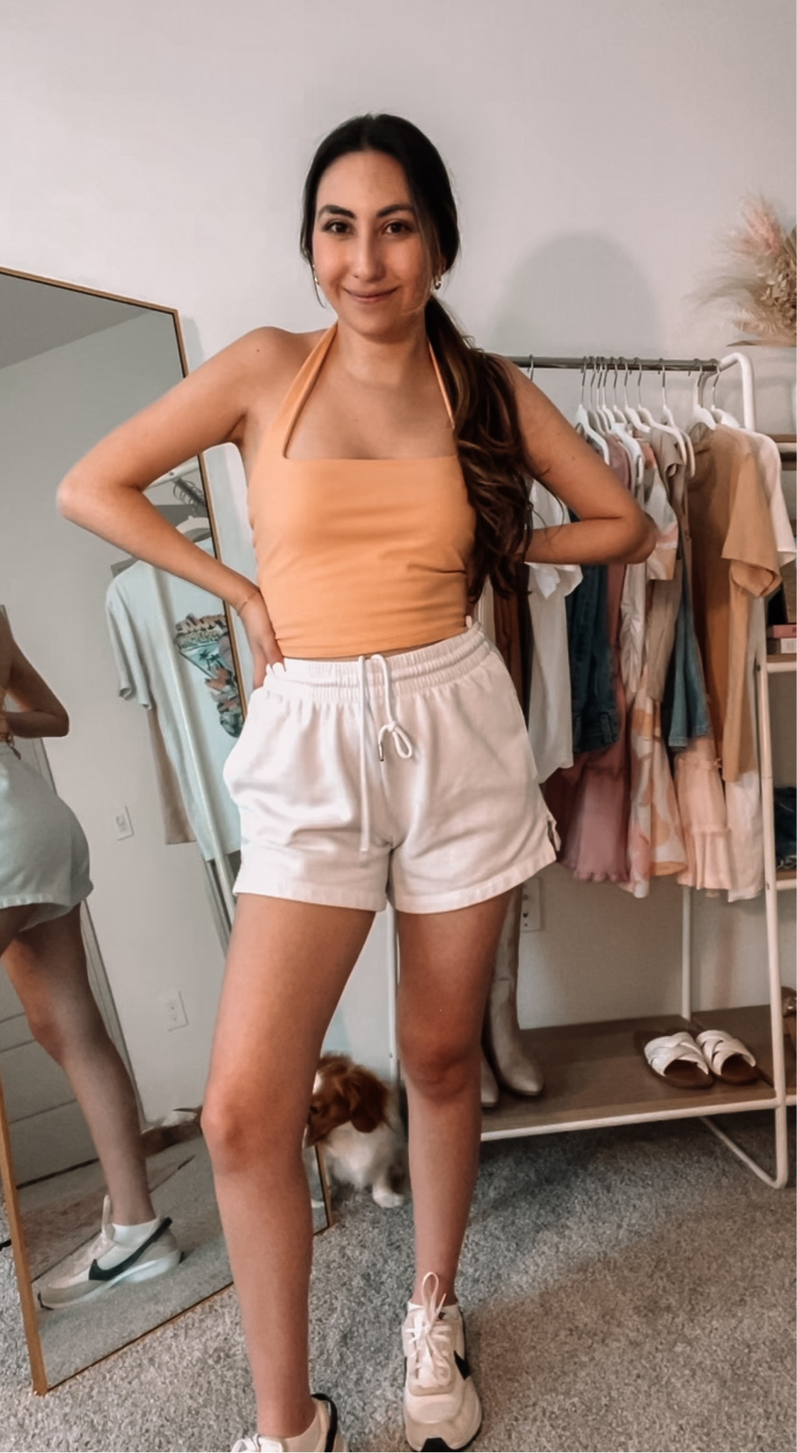orange halter top looks🍊🤍
similar products linked! 
