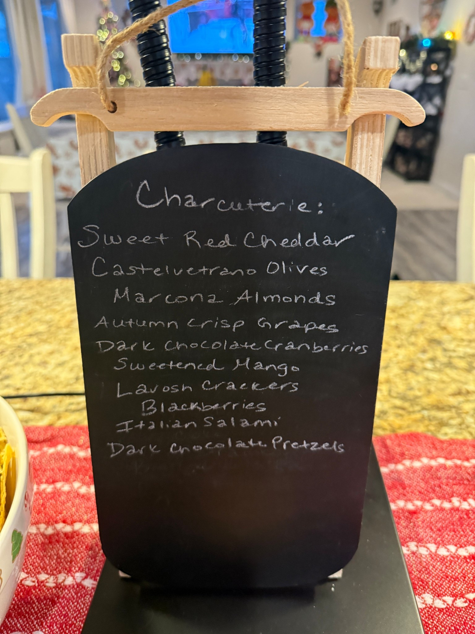 My charcuterie board items

#christmaschsrcuterie #charcuterieboard #chalkboard #christmasparty

#LTKSeasonal #LTKHome #LTKHoliday
