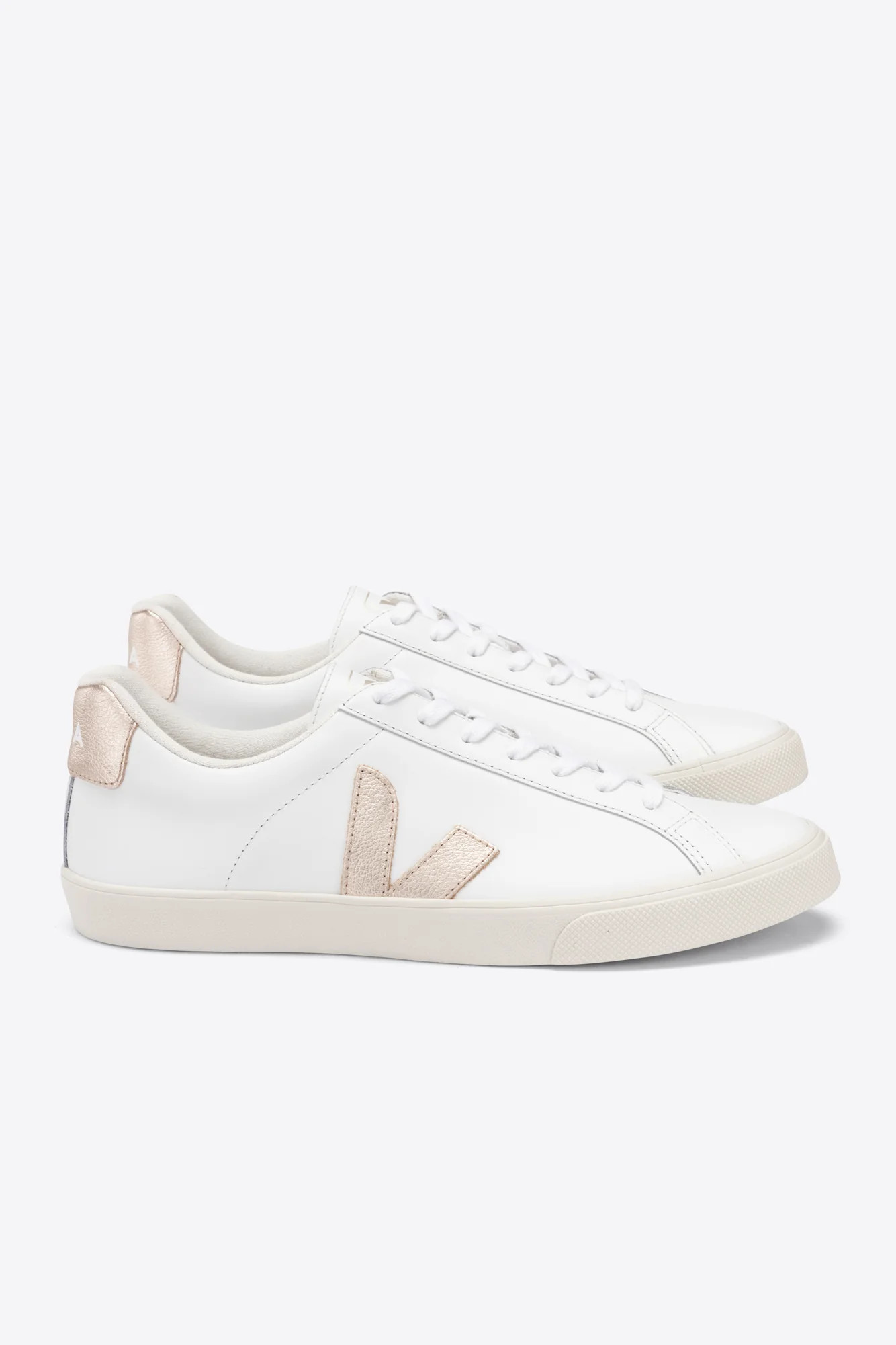 Veja Esplar Logo Sneaker - Extra White Platine | Amour Vert