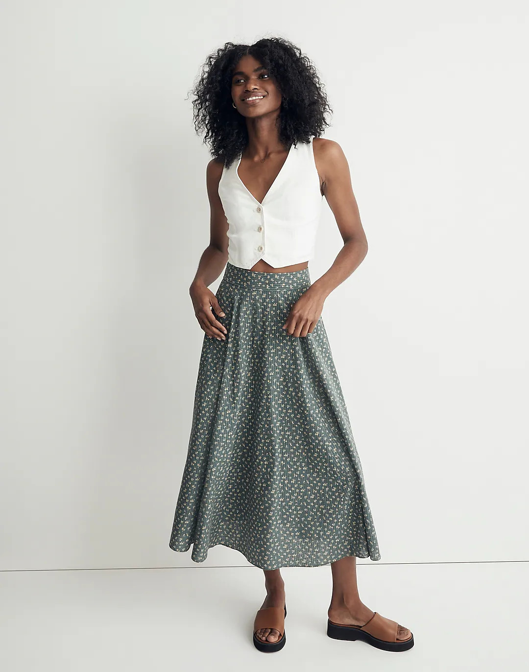 Cotton Voile Maxi Skirt in Bitsy Bouquet | Madewell