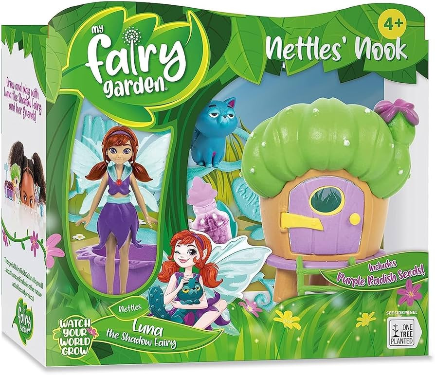 Nettles’ Nook Mini Terrarium- Tiny Garden with Shadow Fairy & Cat Doll - Grow Your Own Mini Gar... | Amazon (US)