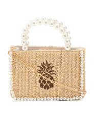 Faux Pearl Mini Tote | TJ Maxx