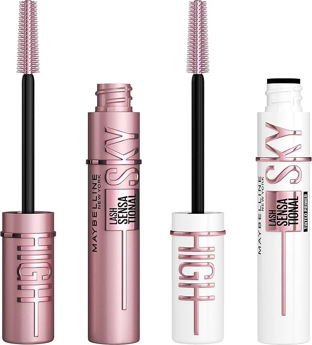 Maybelline Lash Sensational Sky High Washable Mascara + Boosting Lash Primer Makeup Bundle, Inclu... | Amazon (US)