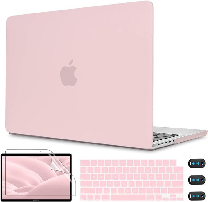 CISSOOK Frosted Pink Case for MacBook Pro 14 Inch 2021 M1 Pro/Max with Touch ID, Hard Shell Case ... | Amazon (US)