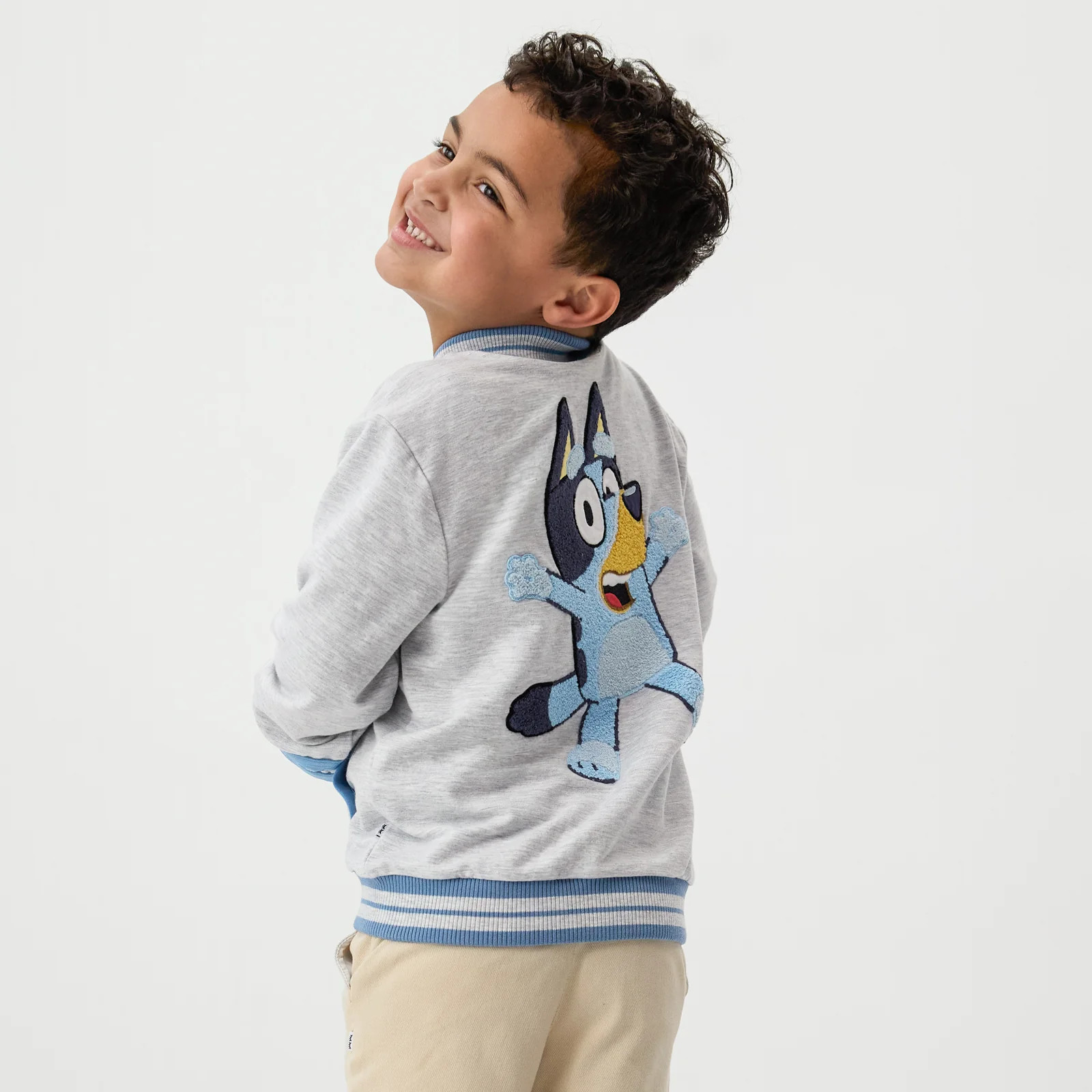 Bluey Gray Bomber Jacket | Little Sleepies