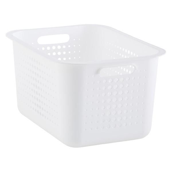 SmartStore Large Nordic Basket White | The Container Store