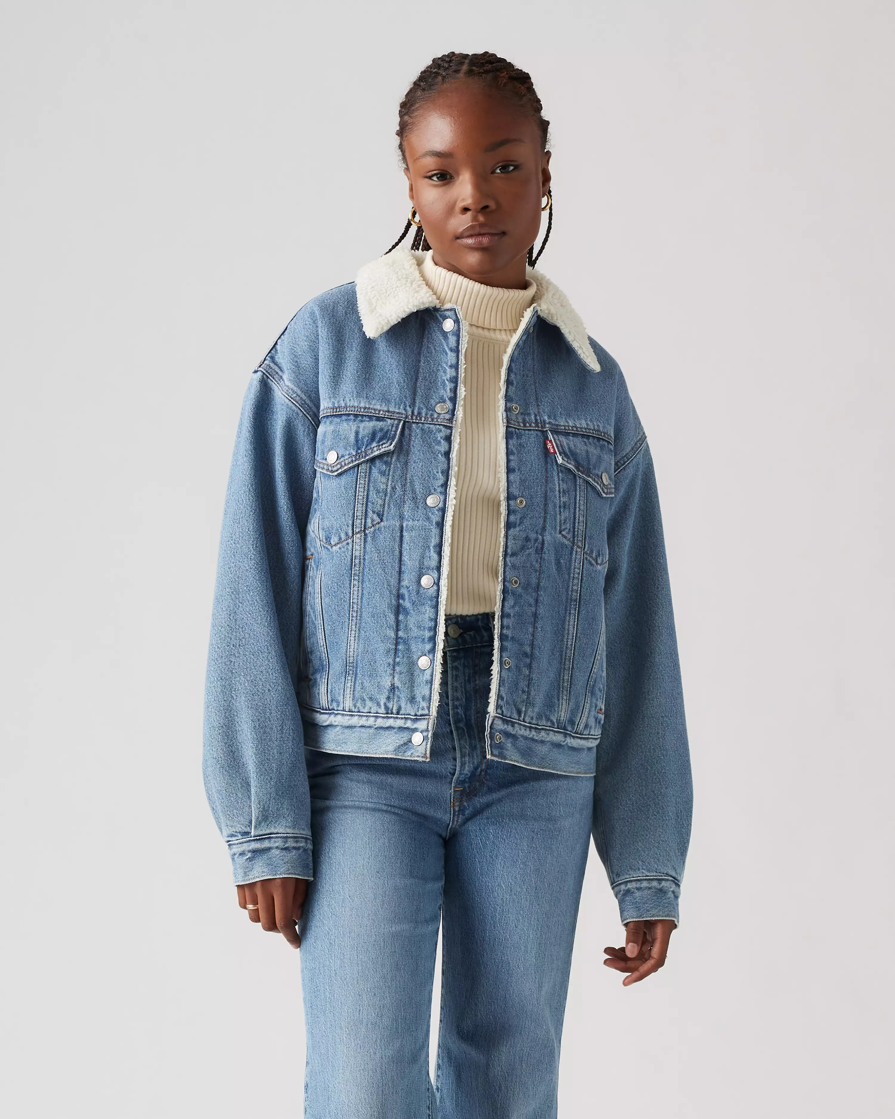 90s Sherpa Trucker Jacket - Dark Wash | Levi's® US | Levi's US