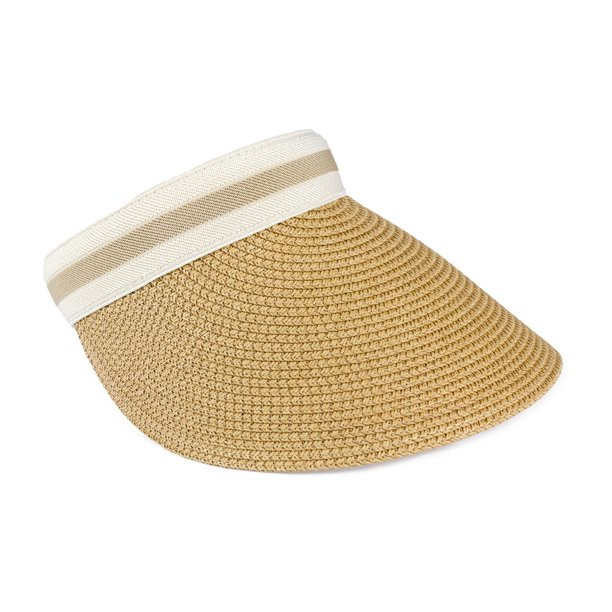 MAGID WOMEN'S PAPER STRAW BEACH SUN VISOR HAT | Walmart (US)