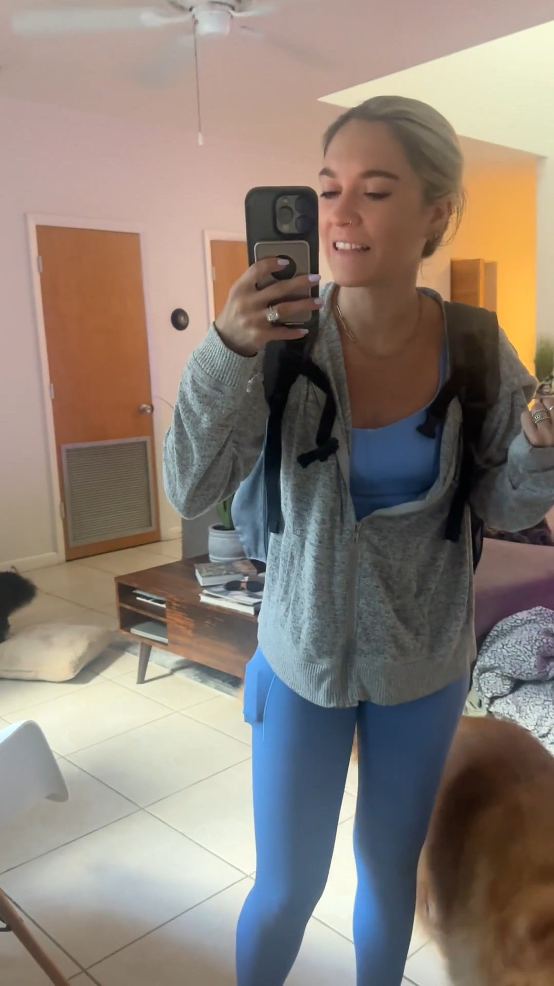 Taking the cat to the vet in a matching set from Aerie and her cute little cat carrier 😂

#LTKPets #LTKFindsUnder50 #LTKActive