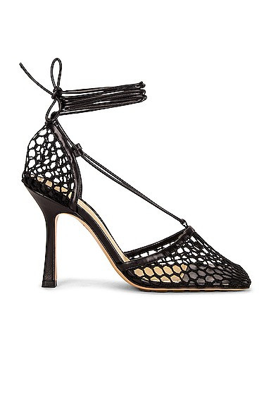 Bottega Veneta Stretch Heels in Black | FWRD 