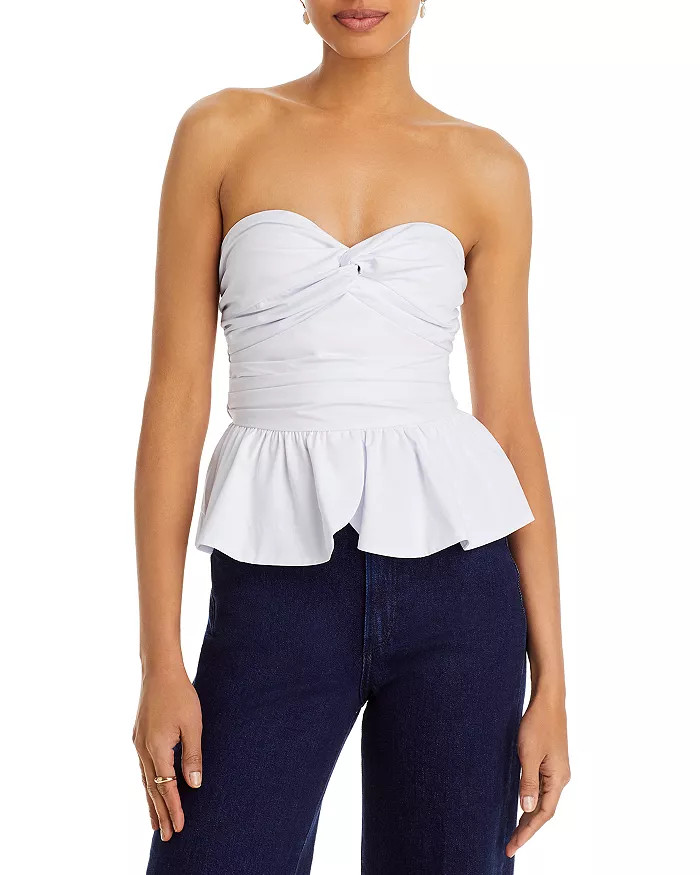 Peplum Tube Top | Bloomingdale's (US)