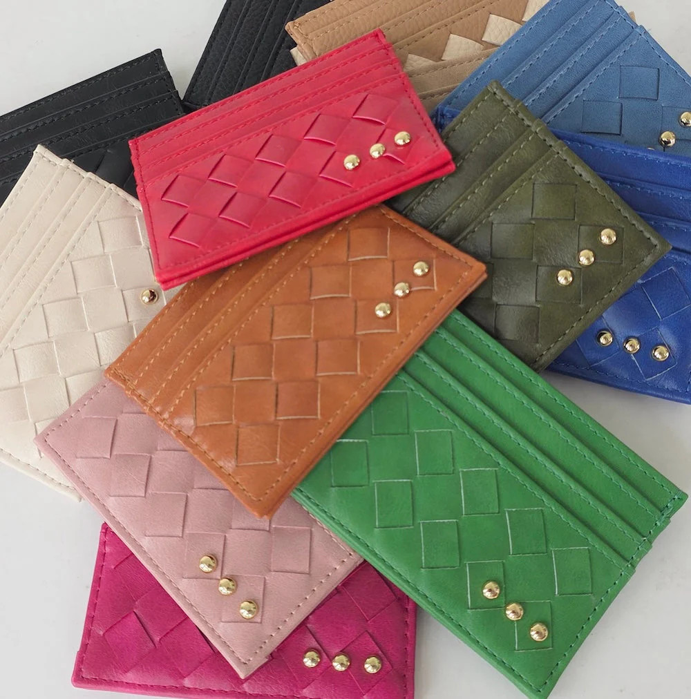 Mariah Woven Small Card Holder Wallet | Pretty Simple