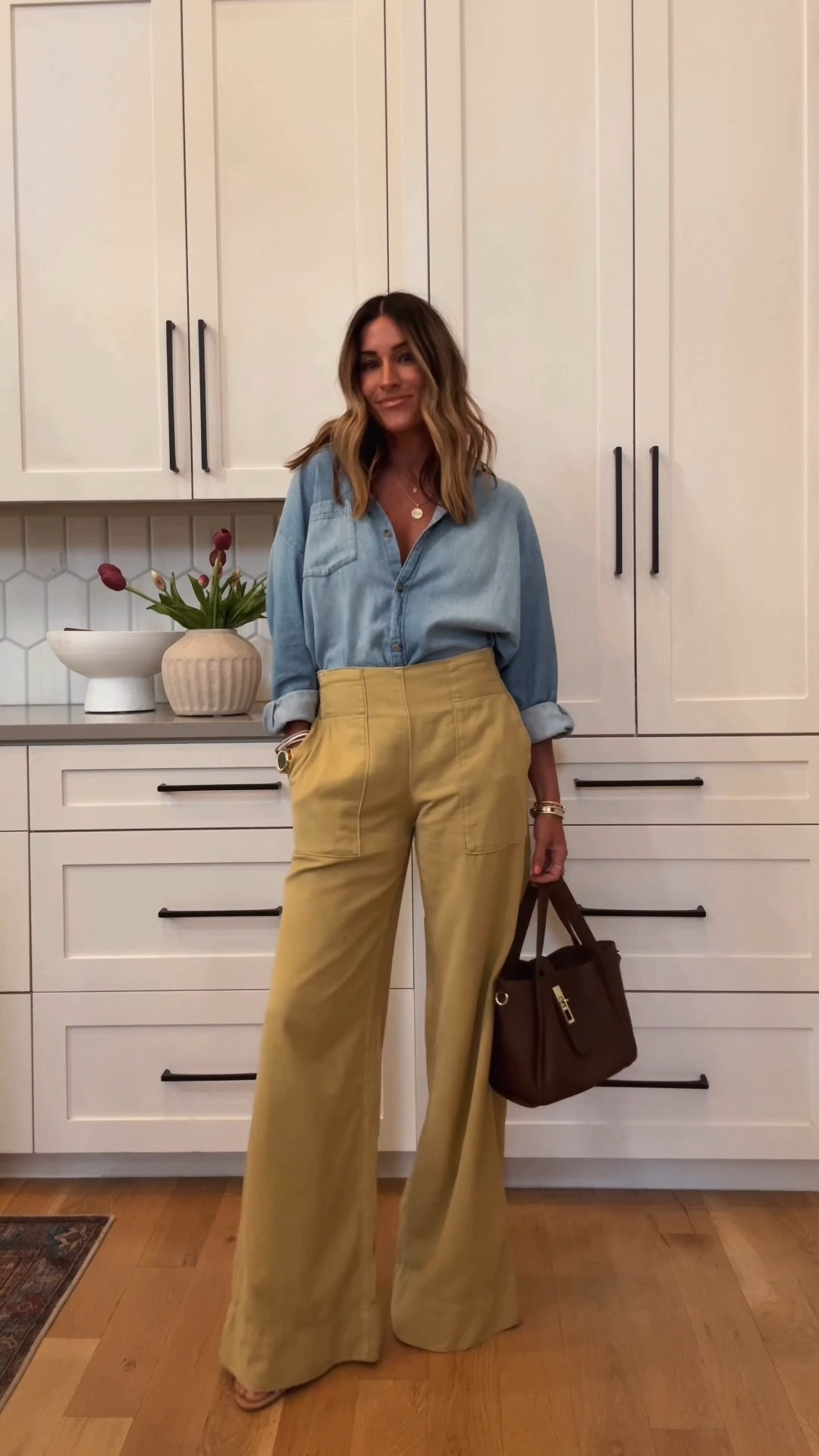 Forever favorite chambray top! Lightweight, easy to tuck, and so versatile! Wearing xs.

#LTKootd #LTKgrwm #LTKWorkwear
