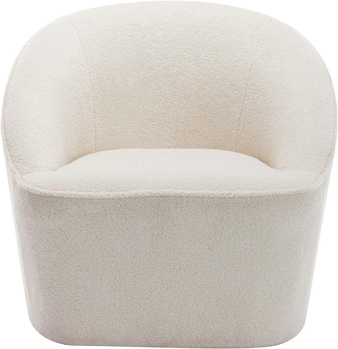 Amazon.com: eLuxurySupply Barrel Swivel Chair - Traditional Barrel Upholstered Swivel Chair with ... | Amazon (US)