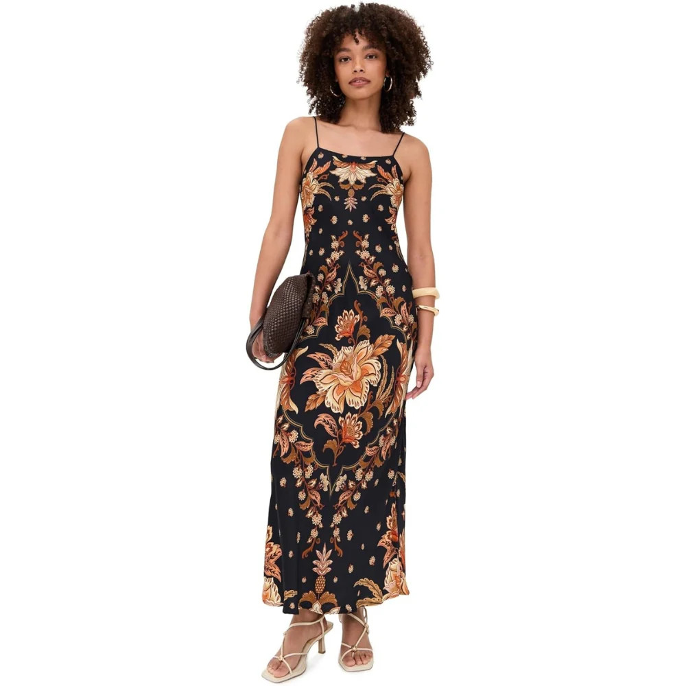 FARM Rio Women's Majestic Garden Black Slip Dress | Shop Simon
