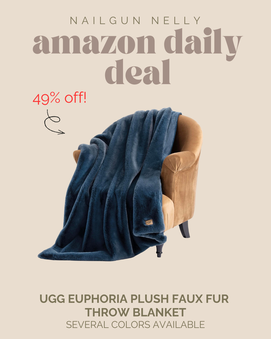 Amazon Daily Deal! - UGG Euphoria Plush Faux Fur Throw Blanket 

 #LTKSeasonal #LTKHome #LTKSaleAlert