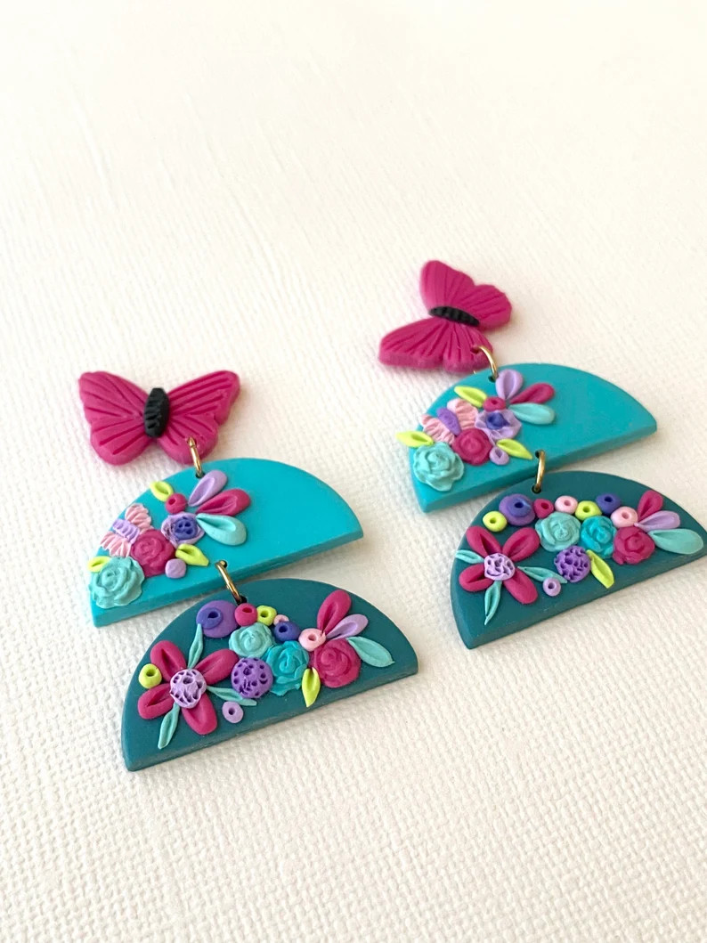 Mirabel Inspired Clay Earrings - Etsy | Etsy (US)