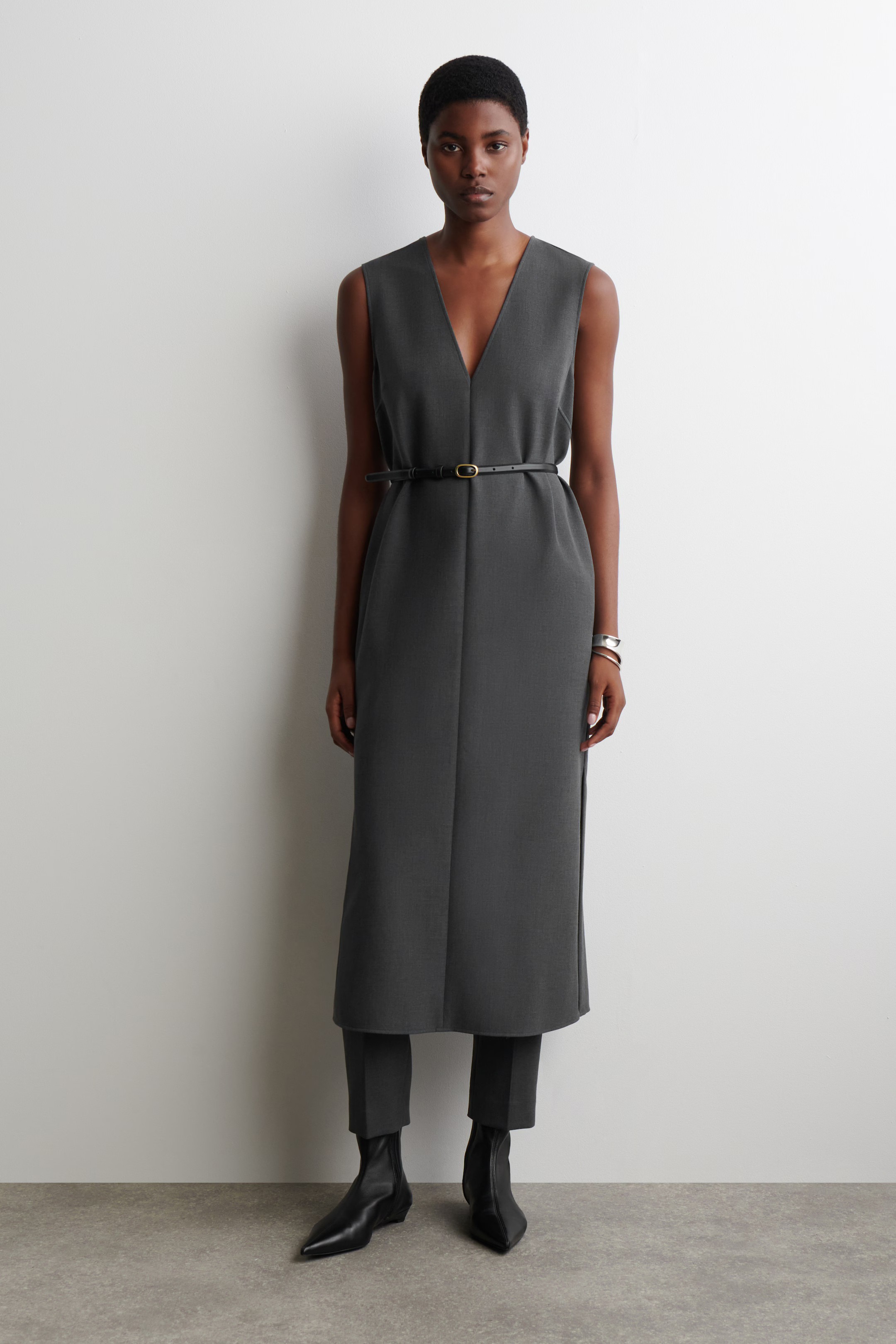 BOTAS DE CALCETÍN DE PIEL CON PUNTA FINA | H&M (FR, IT, ES, PT, BE)