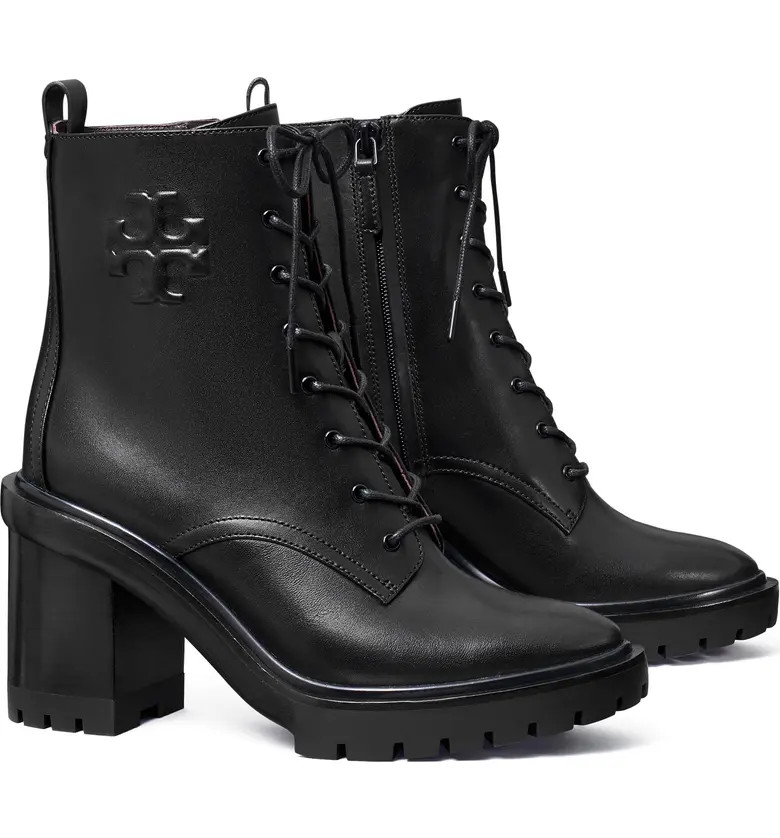 Tory Burch Logo Embossed Lug Boot (Women) | Nordstrom | Nordstrom
