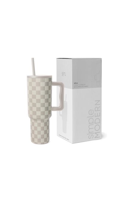 Simple Modern 40 oz Tumbler with Handle and Straw Lid | Insulated Cup Reusable Stainless Steel Water Bottle Travel Mug Cupholder Friendly | Gifts for Women Him Her | Trek Collection | Checkmate

#LTKhome #LTKstyletip #LTKsalealert