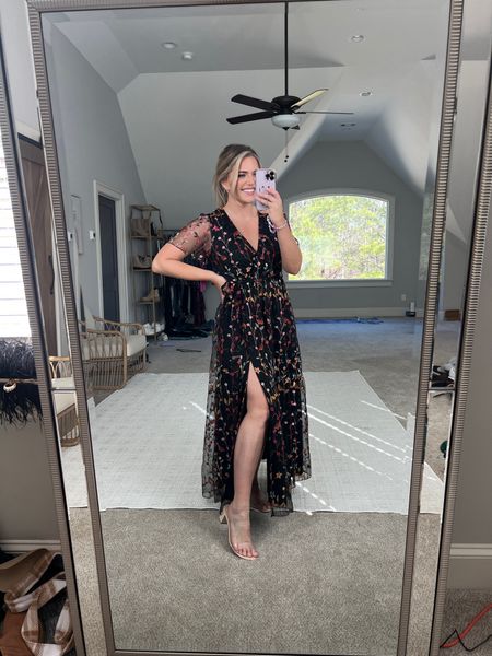 TTS - M (8-10)
One of my fave amazon dresses ever. The embroider is gorgeous. Tie belt and love the high slit. So flattering. Perfect wedding guest dress. 

#LTKSeasonal #LTKunder50 #LTKwedding