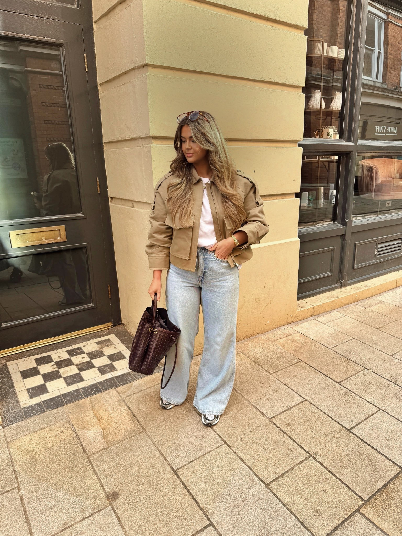 Spring outfit 
Spring outfit, spring inspo , high waisted jeans , jeans , wide leg jeans , hm , marks and Spencer 

#LTKuk #LTKeurope #LTKspring
