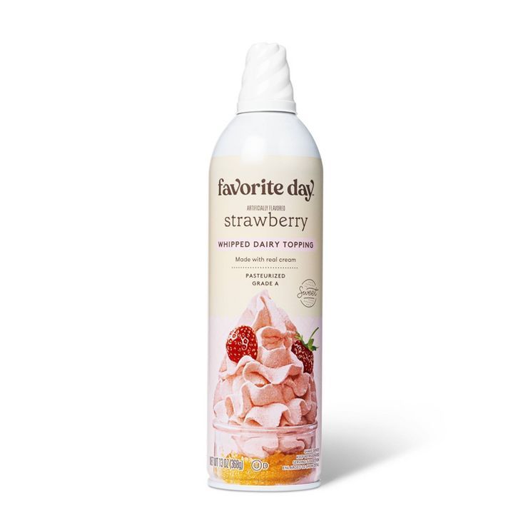 Strawberry Whipped Dairy Topping - 13oz - Favorite Day™ | Target