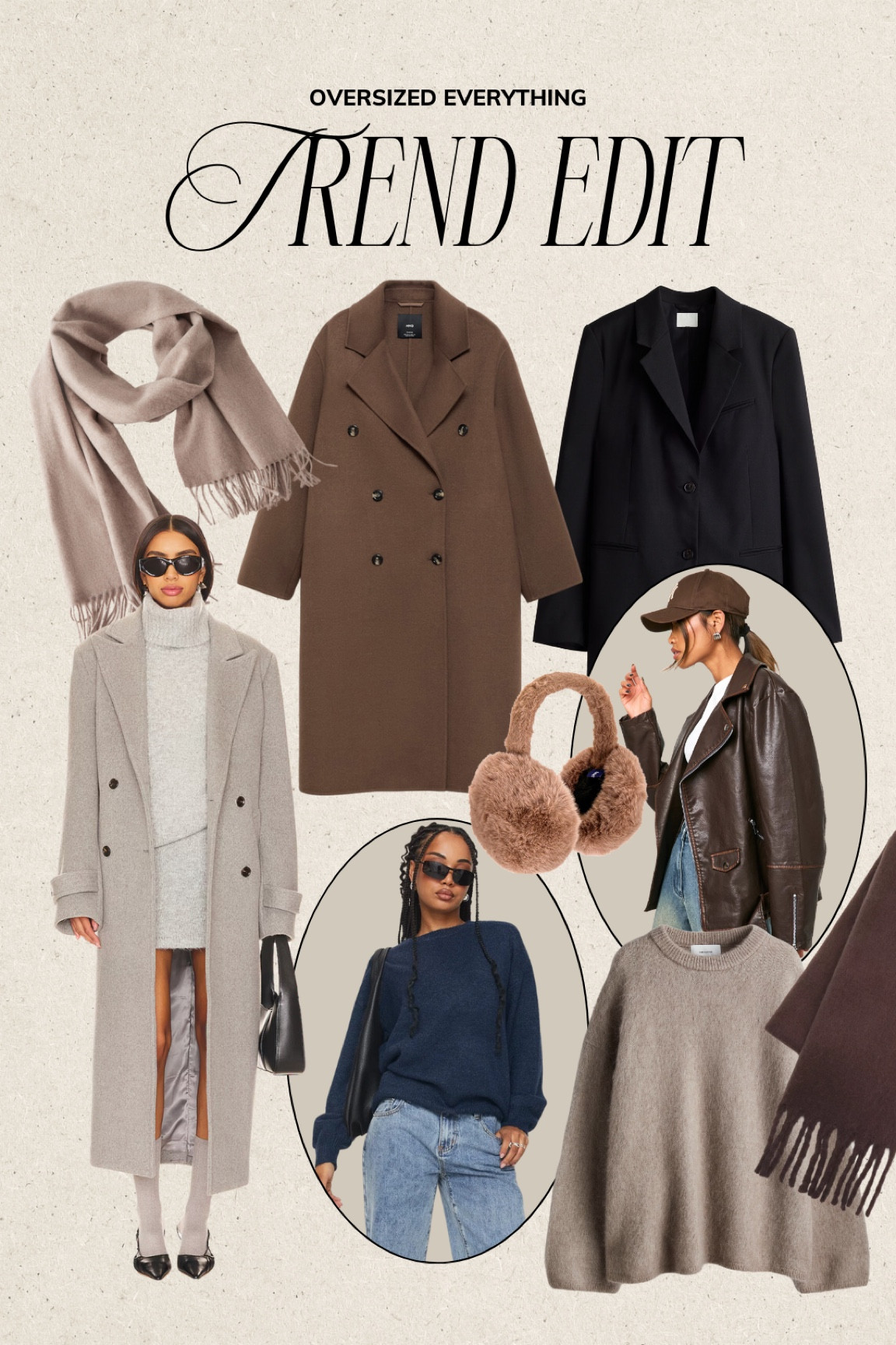 Trend Alert 〰️ Oversized Style 🤎

winter outfit, winter outfits, winter style, winter 2025, winter basics, winter staples, winter basic, winter closet essentials, winter closet staples, closet basics, winter coat, winter coats, winter sweater, winter sweaters, winter accessories 


#LTKSeasonal #LTKFindsUnder100 #LTKStyleTip