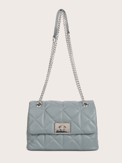 Quilted Chain Shoulder Bag | SHEIN