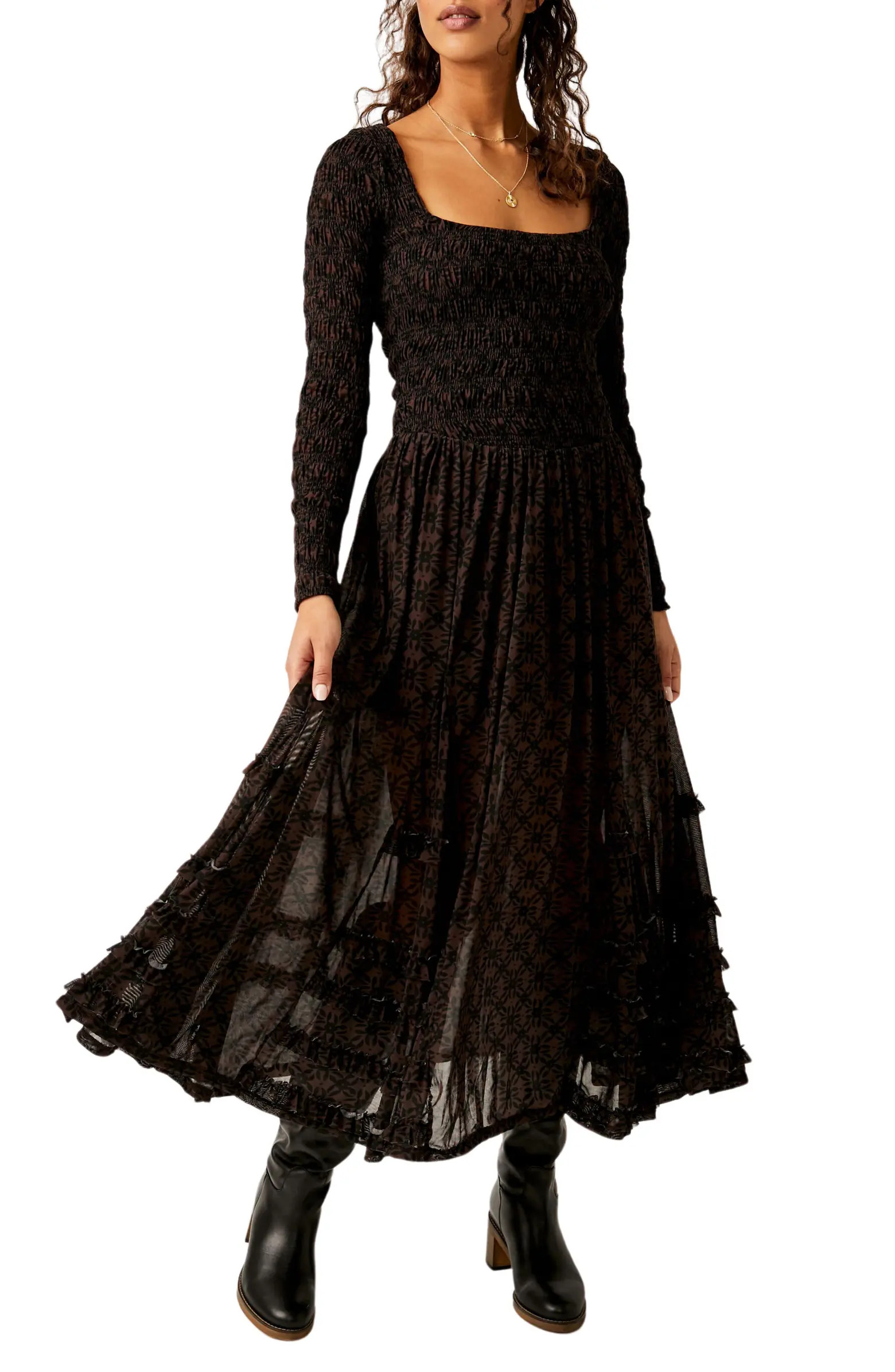 Free People It's Fate Long Sleeve Maxi Dress | Nordstrom | Nordstrom