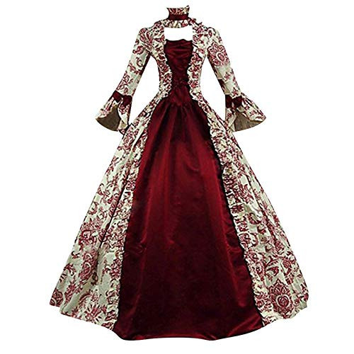 Plus Size Womens Rococo Marie Antoinette Ball Dress - 18th Century Renaissance Historical Period Gown Wine | Amazon (US)