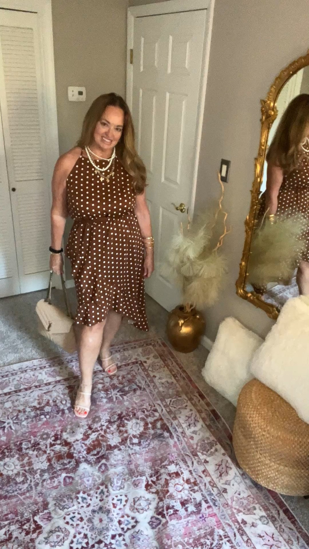 Sweet little church dress, asymmetrical hem and halter neckline. Love the classic polka dot print.

#LTKgrwm #LTKMidsize #LTKWorkwear