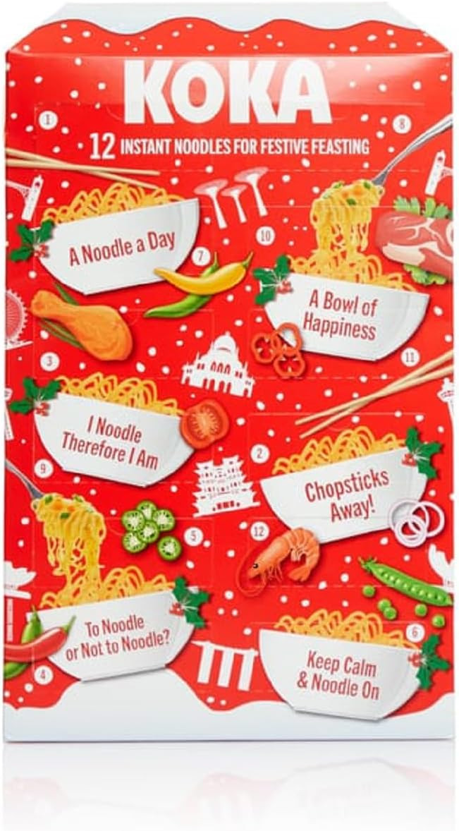 Koka Noodles Advent Calendar, 12 Instant Noodles for Festive Feasting | Amazon (UK)