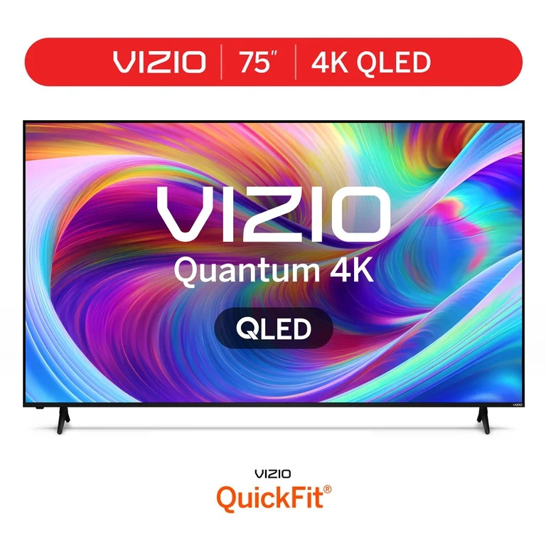 VIZIO 75" Class Quantum 4K QLED HDR Smart TV, VQD75R-10 | Walmart (US)