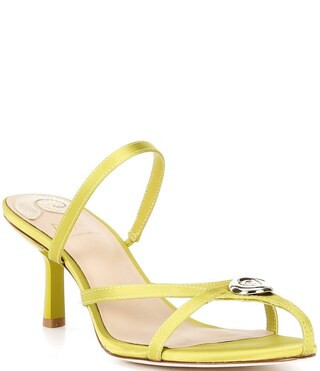 Antonio Melani x M.G. Style Leo Satin Shell Ornamented Dress Sandals | Dillard's | Dillard's