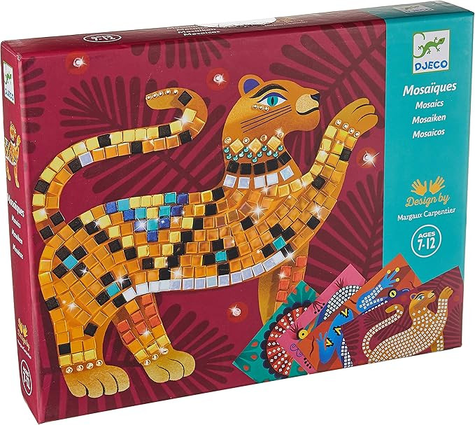 DJECO Deep in The Jungle Sticker and Jewel Mosaic Craft Kit | Amazon (US)