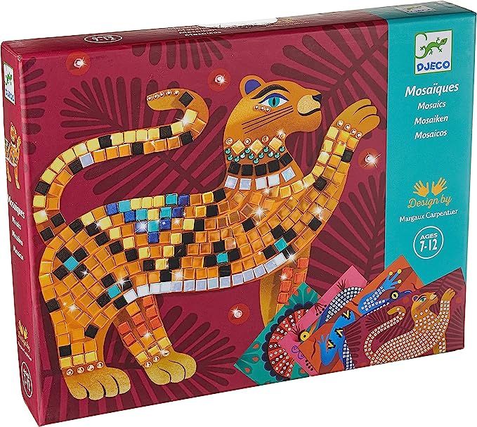DJECO Deep in The Jungle Sticker and Jewel Mosaic Craft Kit | Amazon (US)