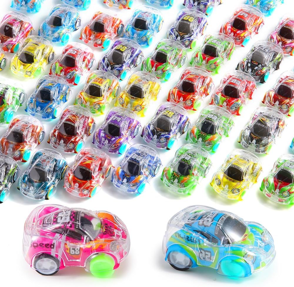 50 Pcs Mini Pull Back Cars Set, Pull Back Racing Vehicles for Kids Toddlers, Bulk Toys Party Favo... | Amazon (US)