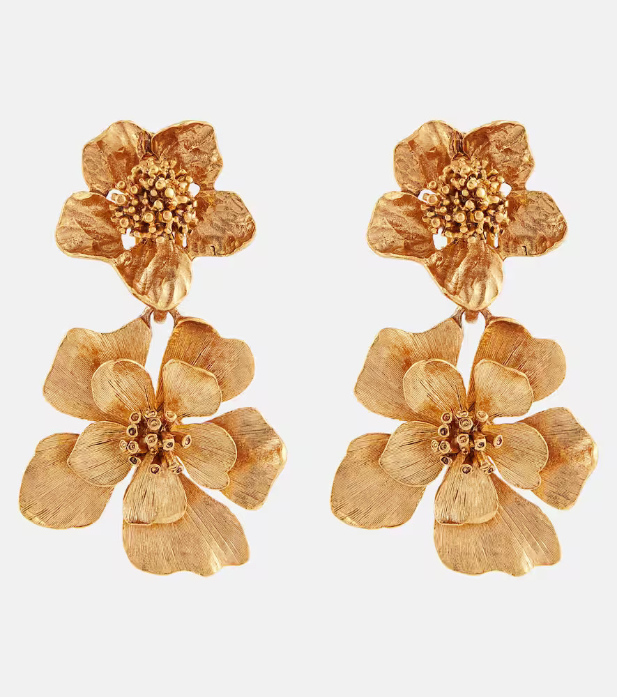 Oscar de la Renta Boucles d’oreilles Classic Flower | Mytheresa (FR)