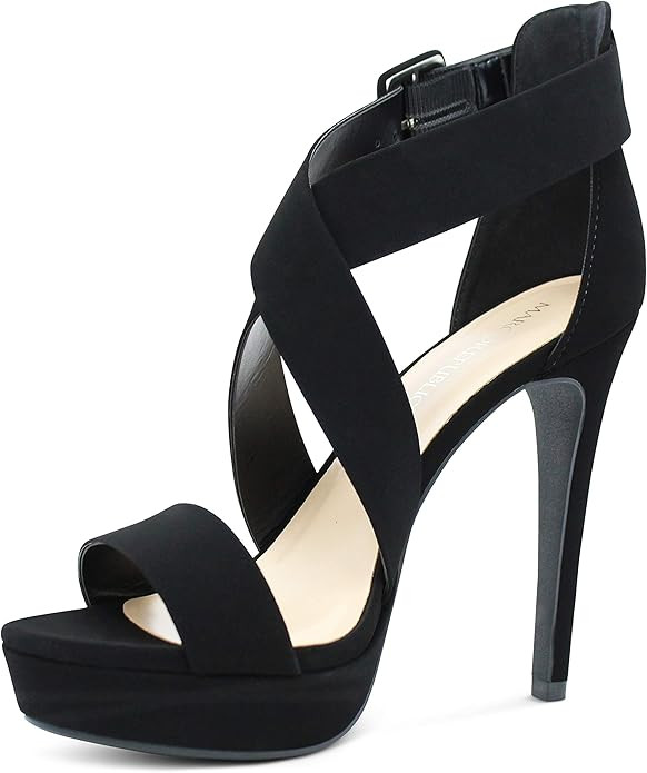 MARCOREPUBLIC Saigon Women's High Platform Ankle Strap High Heels Stiletto Dress Sandals | Amazon (US)