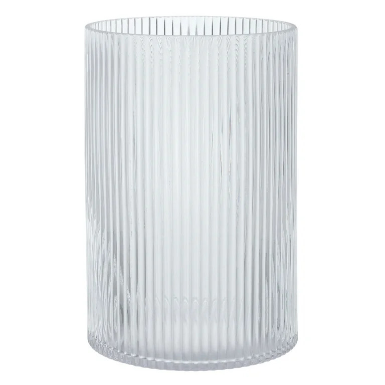 Better Homes and Gardens Glass Pillar Candle Holder Hurricane Large Clear - Walmart.com | Walmart (US)