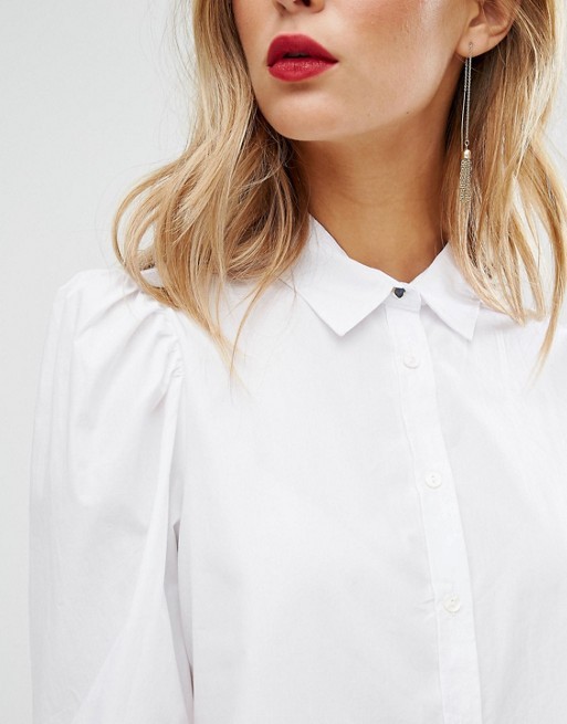 Mango Puff Sleeve Shirt | ASOS US