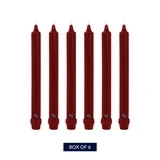 Colonial Candle Classics Unscented Taper Candle Cranberry, 10 inch, 8 Hours Burn, Pack of 6 | Walmart (US)