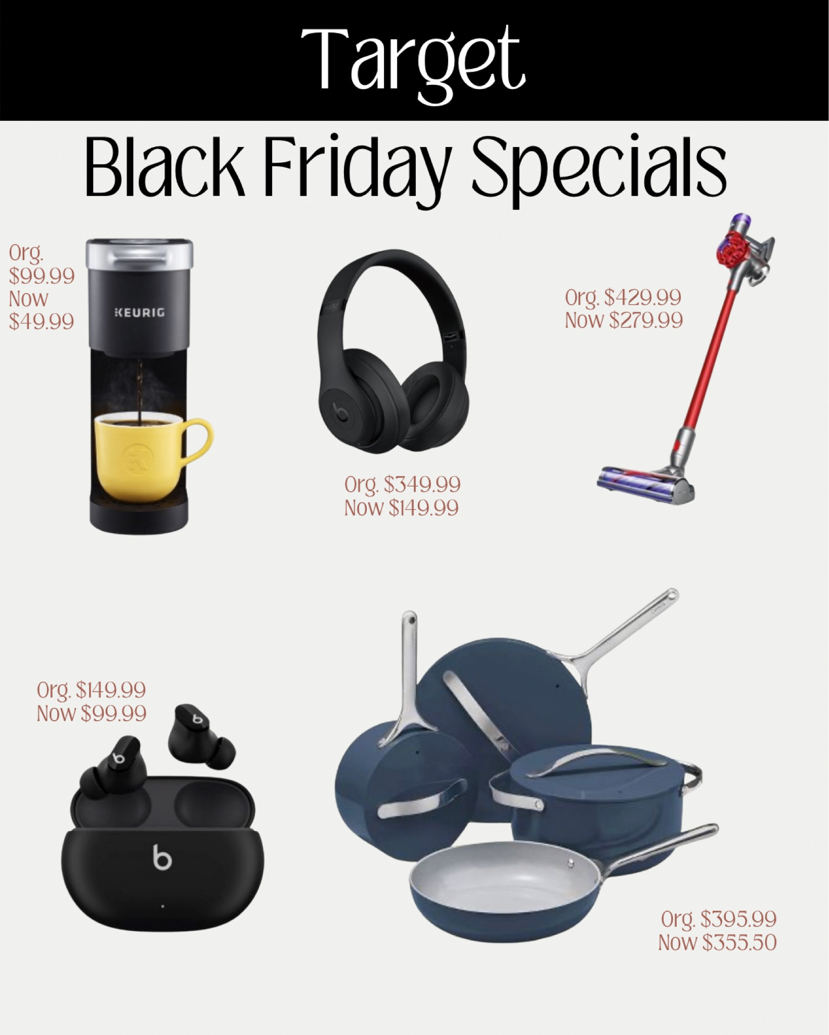 Favorite Saves 
Black Friday Edition From Target! 

#LTKSeasonal #LTKCyberweek #LTKsalealert