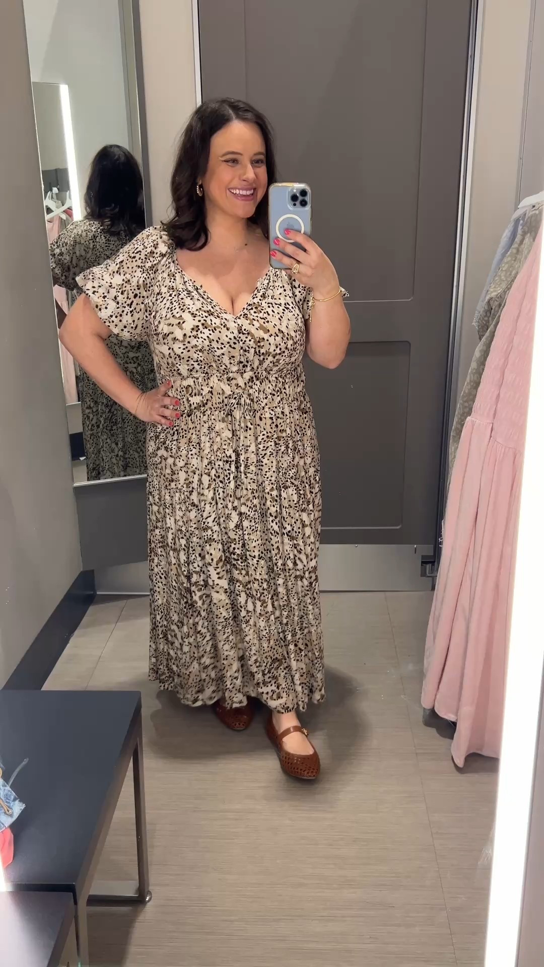 Love how flowy this dress is. It’s really comfortable and fully lined. The detail on the waist and functioning drawstring are great. Runs a little big, so size down if between sizes. 

#LTKSeasonal #LTKMidsize #LTKFindsUnder50