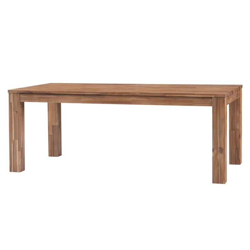 Bozrah 75'' Acacia Solid Wood Dining Table | Wayfair North America