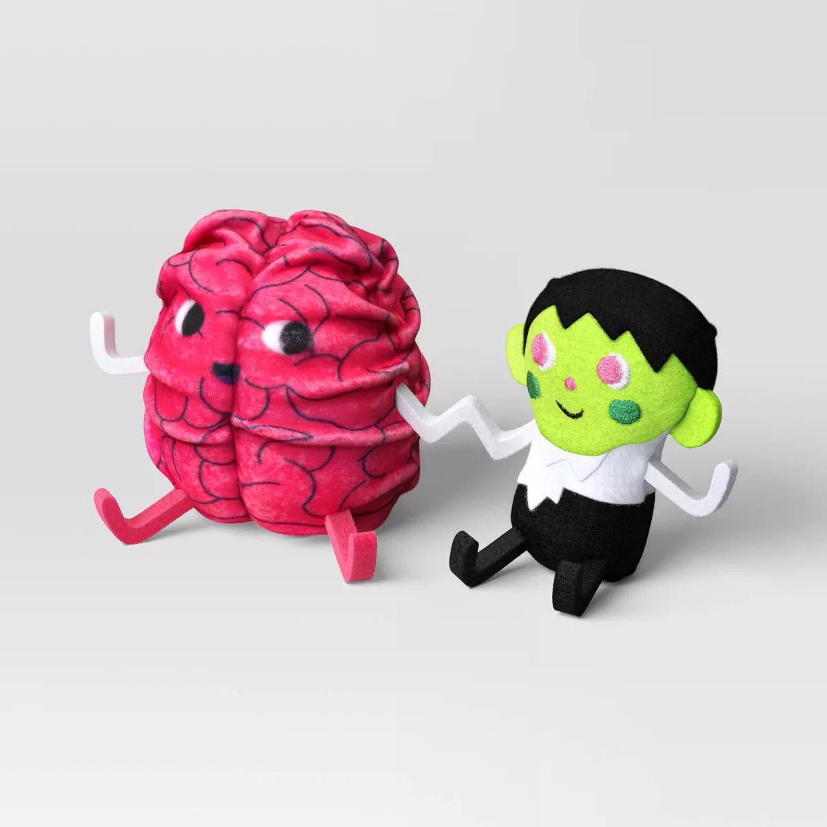 Felt Brain and Zombie Duo Halloween Decorative Figure  - Hyde & EEK! Boutique™ | Target