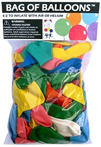 Bag of Balloons - 72 ct. Assorted Color Latex Balloons | Amazon (US)