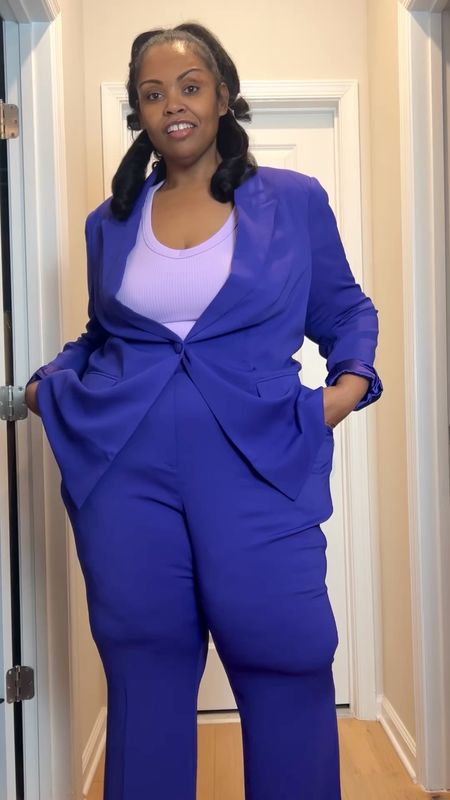 Spring Purple Suit City Chic

#LTKplussize #LTKover40 #LTKmidsize
