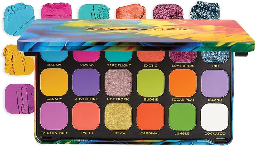 Makeup Revolution Forever Flawless Bird of Paradise, Eyeshadow Palette, Create Long-Lasting Eye M... | Amazon (US)